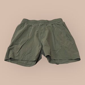 Bear Bottom Shorts Mens Medium Olive Stretch 5.5" Inseam Performance Pull-On